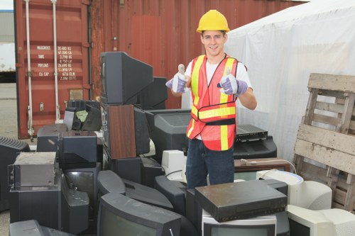 Secure payments shield icon for waste removal