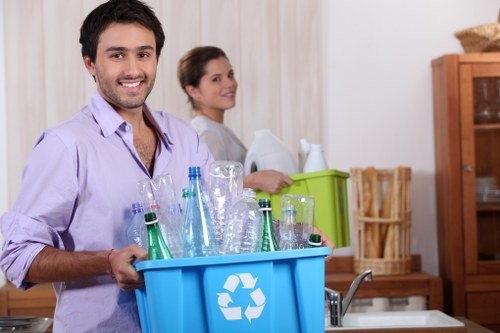 Proper disposal of electronic waste by office clearance service