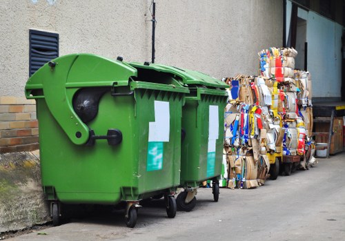 recycling items during garage clearance