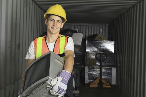 Professional team conducting loft clearance