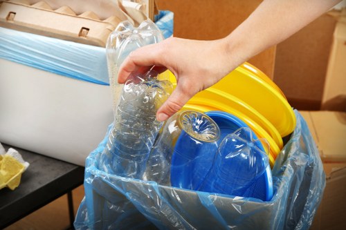 Items being categorized for loft clearance